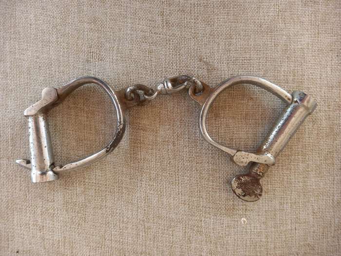 British South Africa Police handcuffs