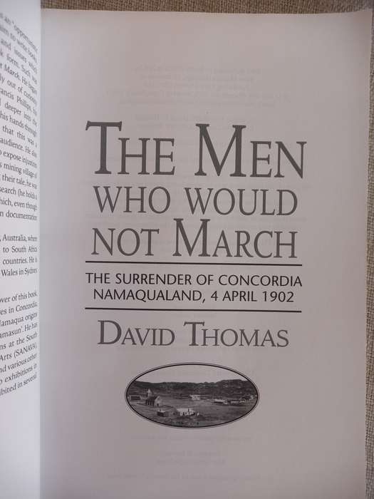 The Men Who Would Not March.  Thomas, David