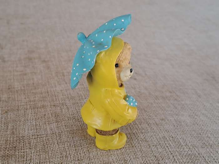 Teddy Bear Bond Collection  Yellow Raincoat with Umbrella