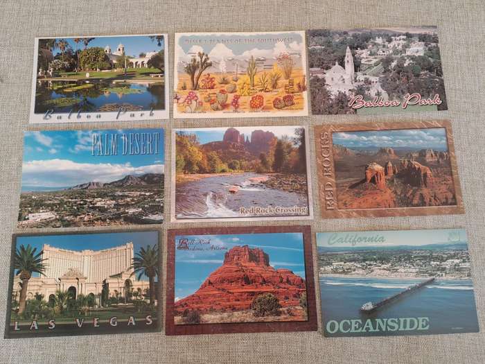 Post Cards USA  Collection of 84 unused Cards