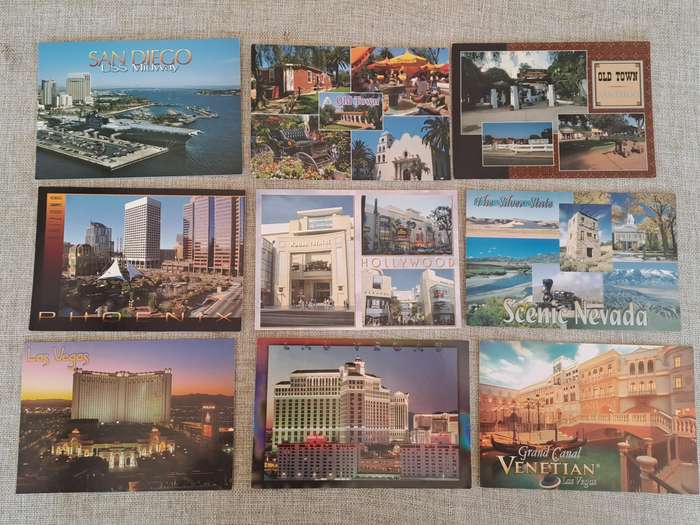 Post Cards USA  Collection of 84 unused Cards