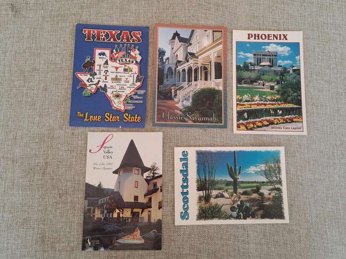 Post Cards USA  Collection of 84 unused Cards