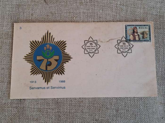 First Day Covers: 75th Anniversary SAP, Siege of Ladysmith, Foreign involvement in Anglo-Boer War