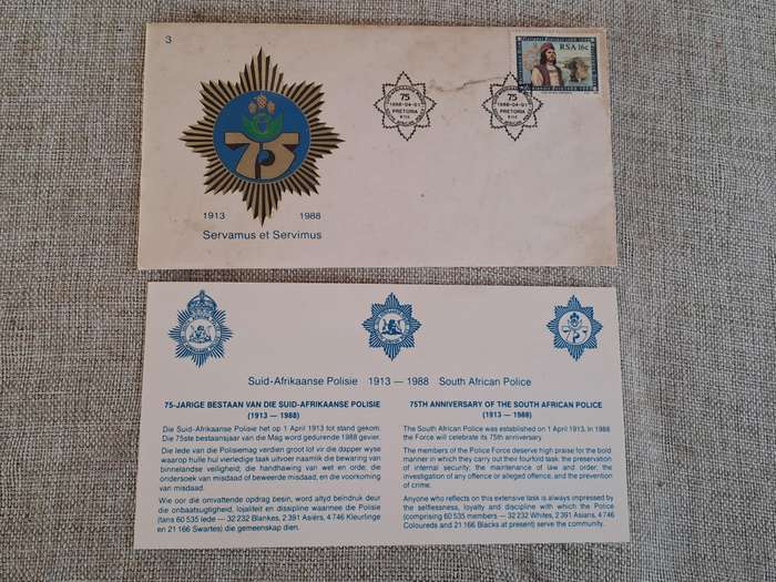 First Day Covers: 75th Anniversary SAP, Siege of Ladysmith, Foreign involvement in Anglo-Boer War