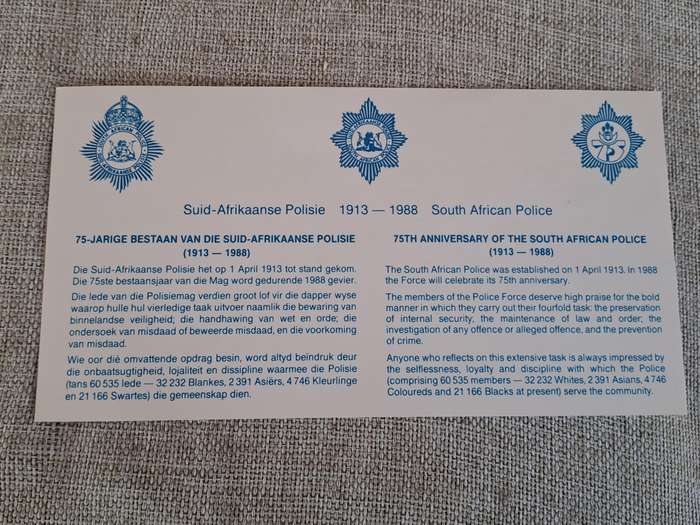 First Day Covers: 75th Anniversary SAP, Siege of Ladysmith, Foreign involvement in Anglo-Boer War