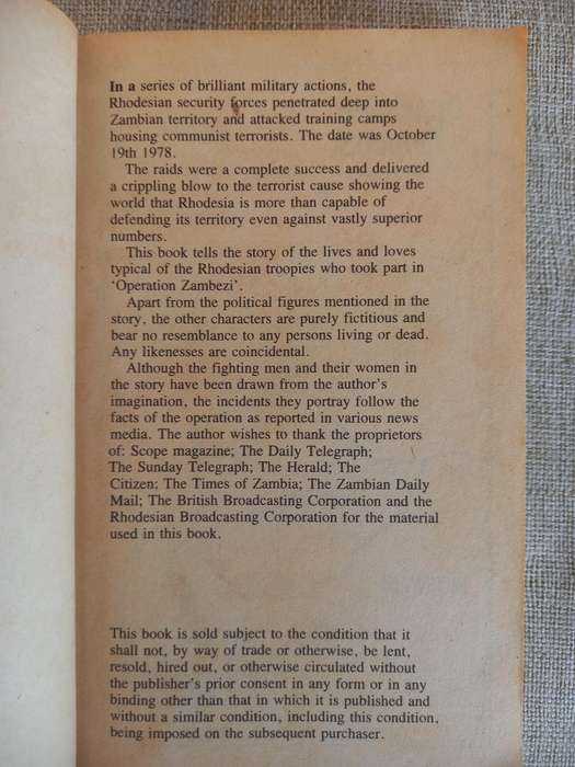 Operation Zambezi - the raid into Zambia - Peter Armstrong