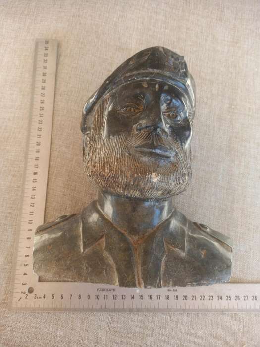 3 Rhodesian Soapstone busts - SAS, Selous Scouts, RLI