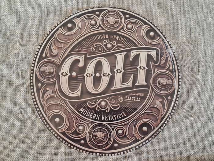 Colt - Circular Advertising Tin Plate Sign