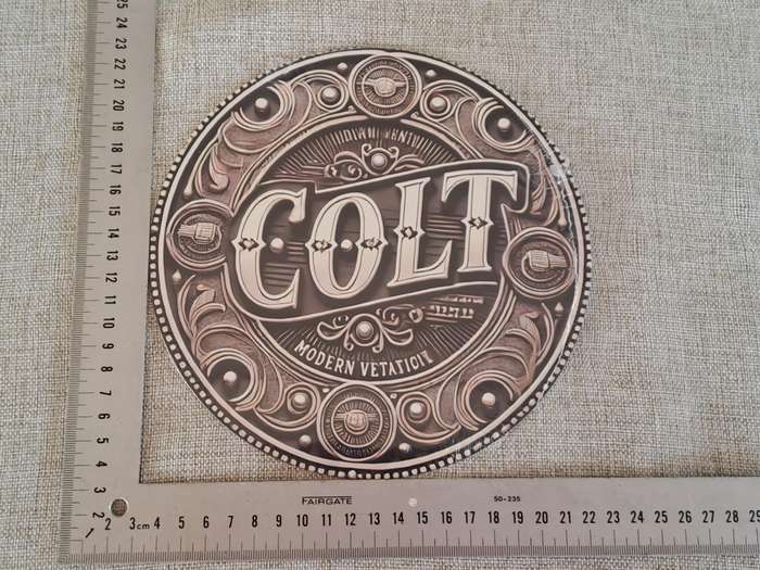 Colt - Circular Advertising Tin Plate Sign