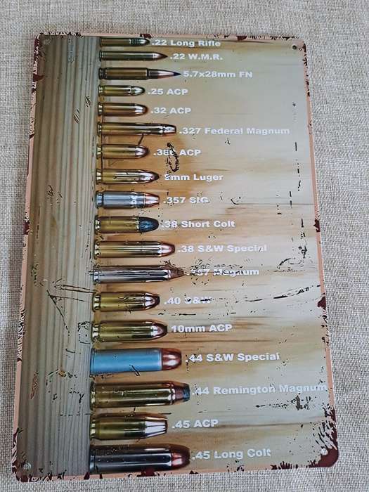 Bullets - Advertising Tin Plate Sign