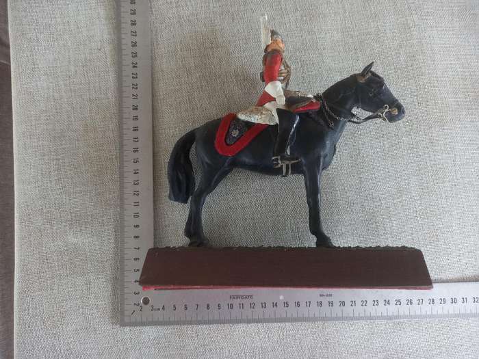 Household Cavalry Officer - Metal - 24cm Excellent piece / solid RARE