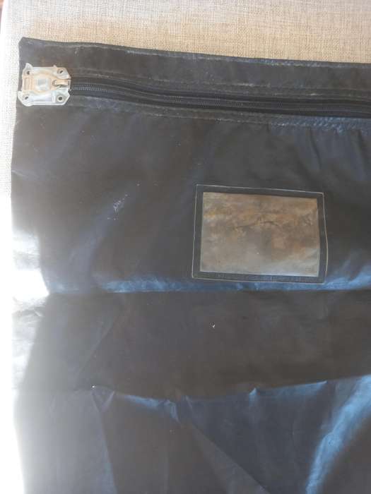 Post and Telecommunications (SA Post Office) metal box and a cash bag