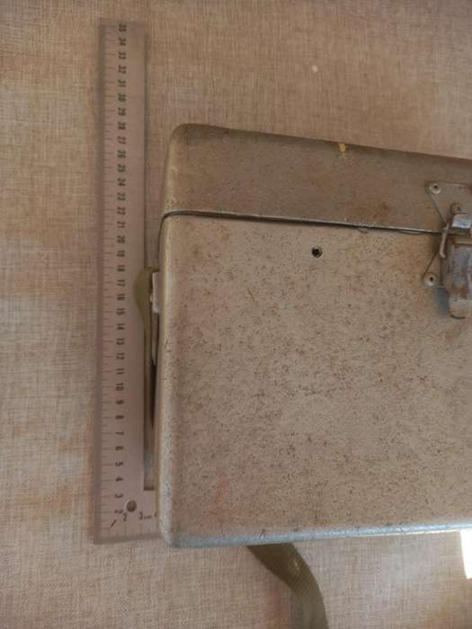 Post and Telecommunications (SA Post Office) metal box and a cash bag