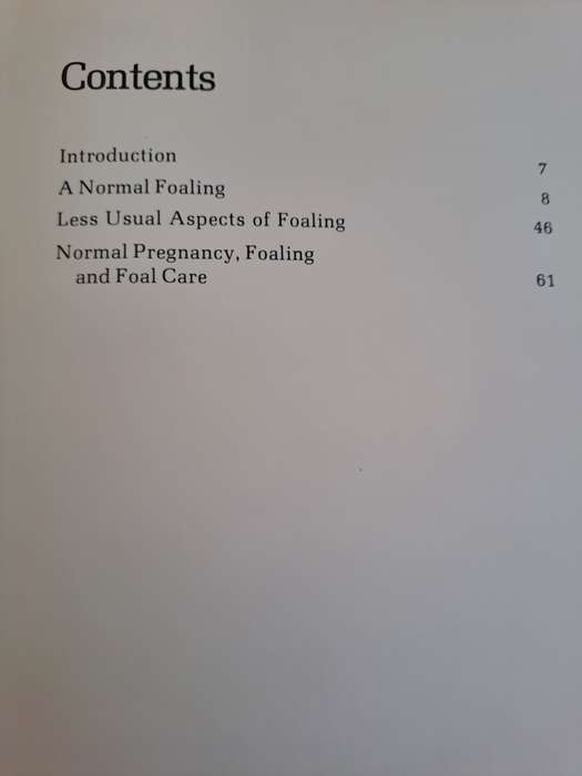 Foaling - Brood Mare and Foal Management