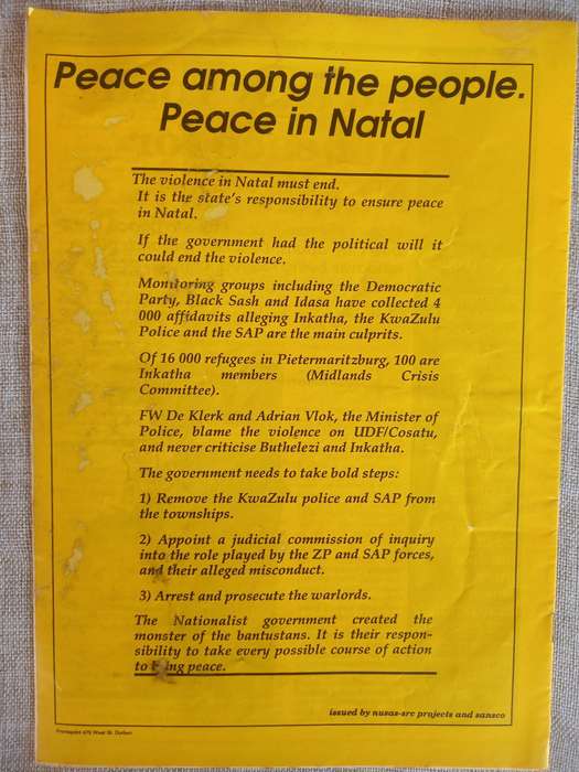 Natal - The killing fields of apartheid