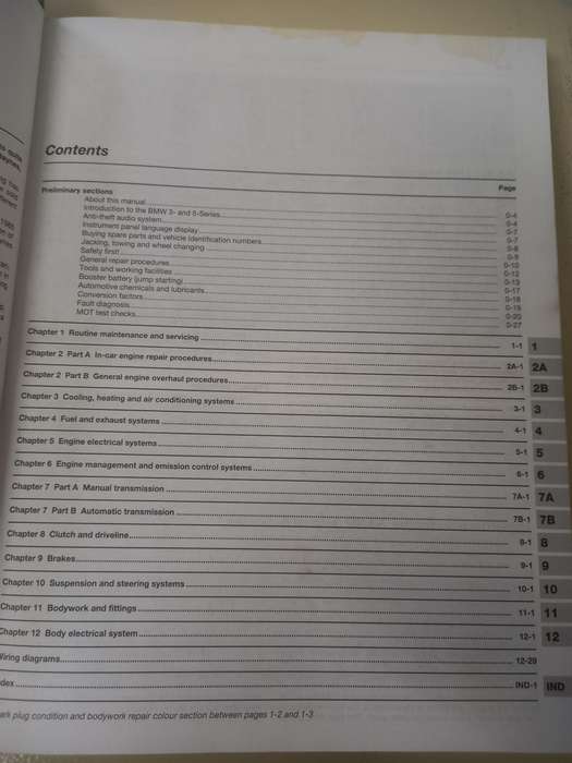 BMW (sohc, petrol) 3 and 5 series Haynes Owners Workshop Manual