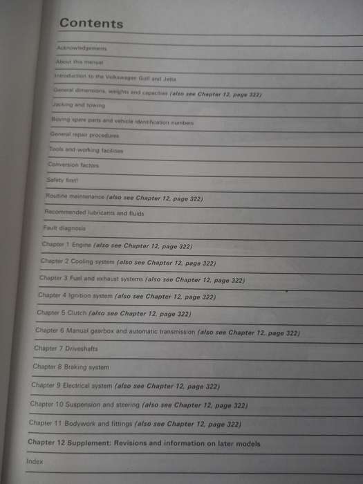 VW Golf and Jetta (petrol) Haynes Owners Workshop Manual