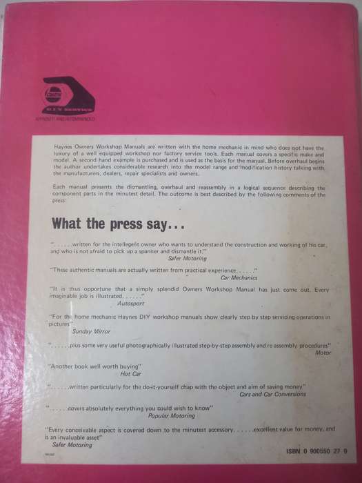 BLMC 1800 and 18/85 - Mk1 and 2, Austin, Morris, Wolseley,18/85 - 1964 on - Haynes -Owners Workshop