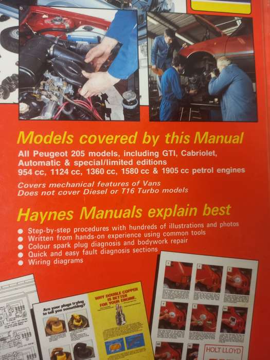 Peugeot 205 - petrol - Haynes - Owners Workshop Manual