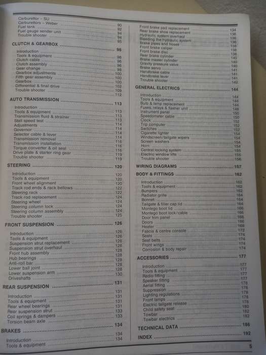 Maestro / Montego - Autodata - Car Repair Manual