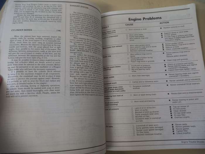 Alpine / Solara - Talbot - 1975-1986 - Autodata - Car Repair Manual