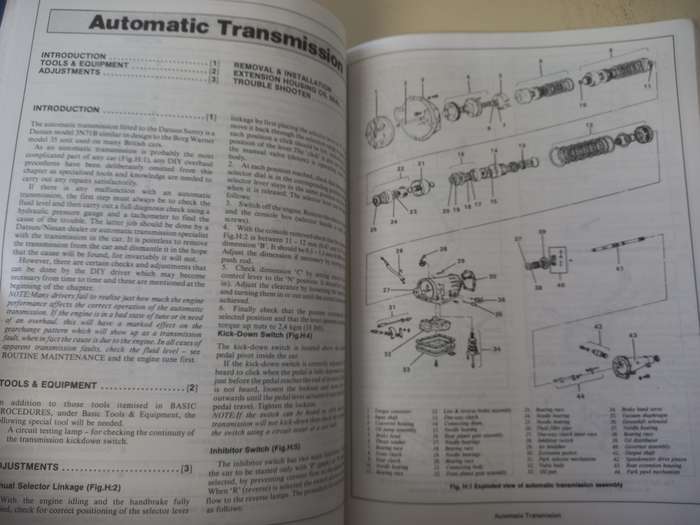 Datsun Sunny - Autodata - Car Repair Manual