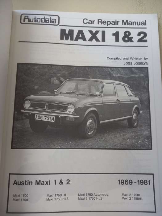 Austin Maxi 1 and 2 - 1969 - 1981 - Autodata - Car Repair Manual