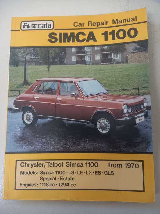 Simca 1100 from 1970 - Autodata - Car Repair Manual