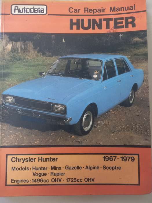 Chrysler Hunter 1967 - 1979  Autodata - Car Repair manual -