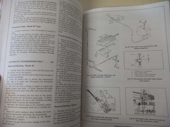 Chrysler Hunter 1967 - 1979  Autodata - Car Repair manual -