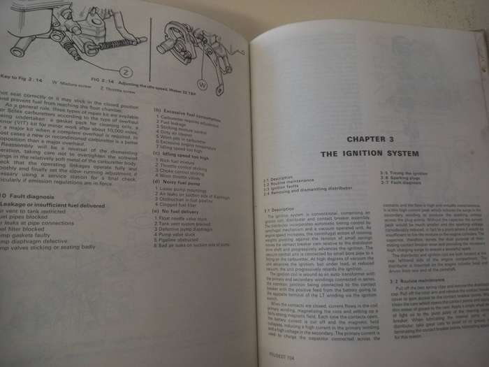 Peugeot 104 - 1973 - 79 - OWN 809 - Owners Workshop Manual - Autobooks