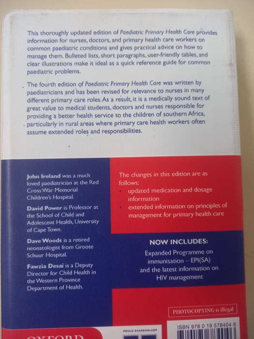Paediatric Primary Health Care - Oxford - 4th edition
