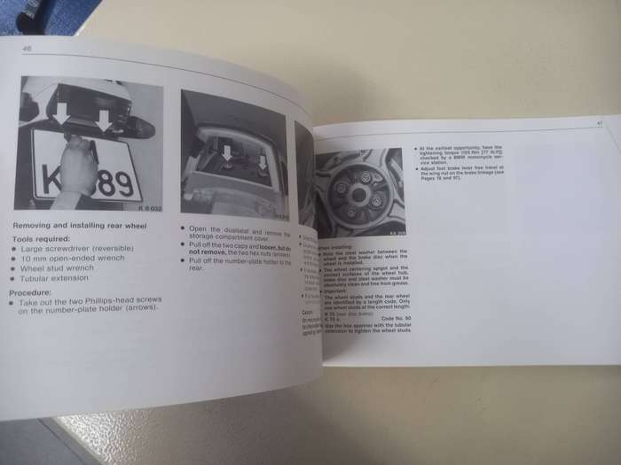 Riders Handbook K75 K75S BMW motorbike