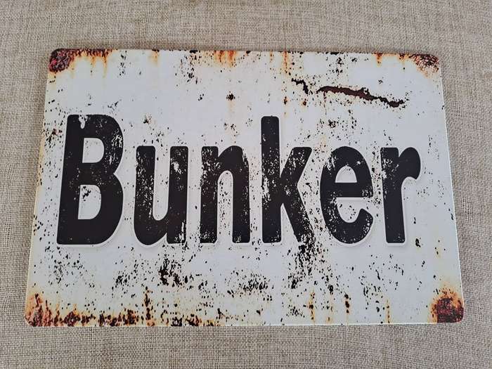 Bunker - Advertising Tin Plate Sign