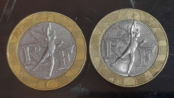 France coin x2 of 1991