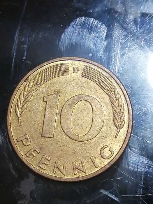 1996 10 Pfennig coin Germany