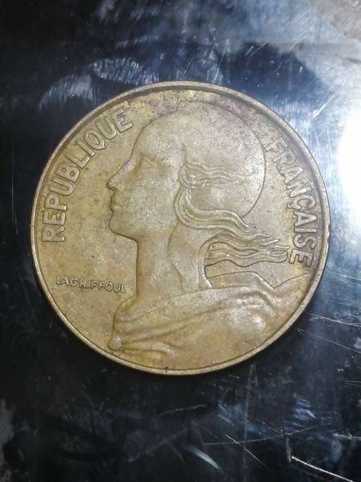 France coin 20centimes 1969
