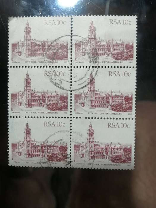 RSA buildings 10c block of 6