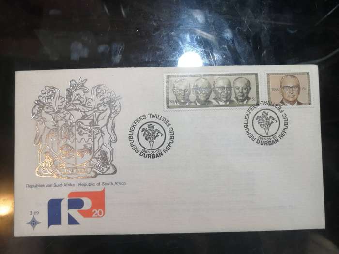 South Africa  FDC 1981 heads