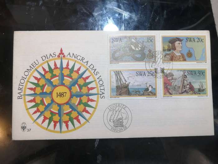 SWA  Bartolomeu Dias   - Biography, Voyage 1982 FDC