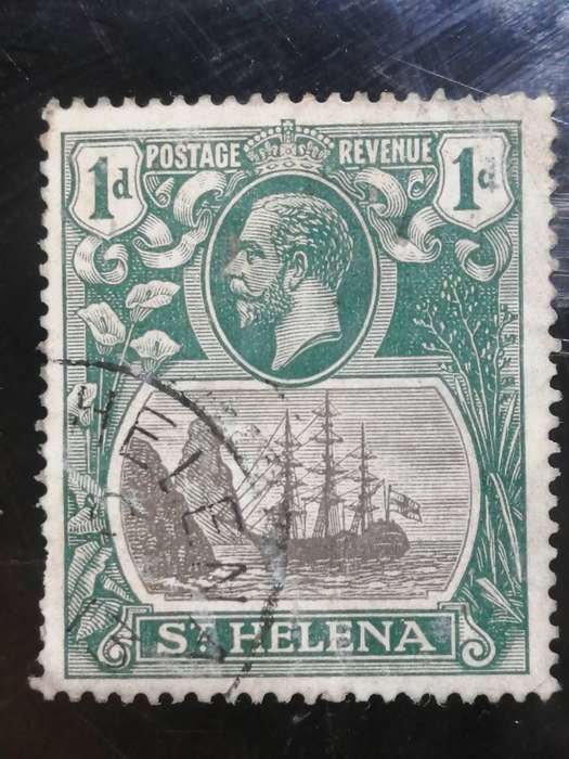St Helena 1923 x 2stamps look at 1d corner