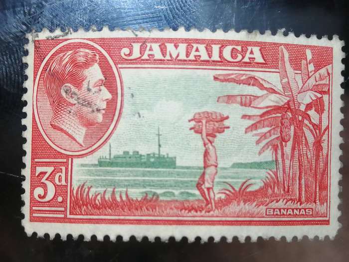 jamaica 1945  x 2stamps