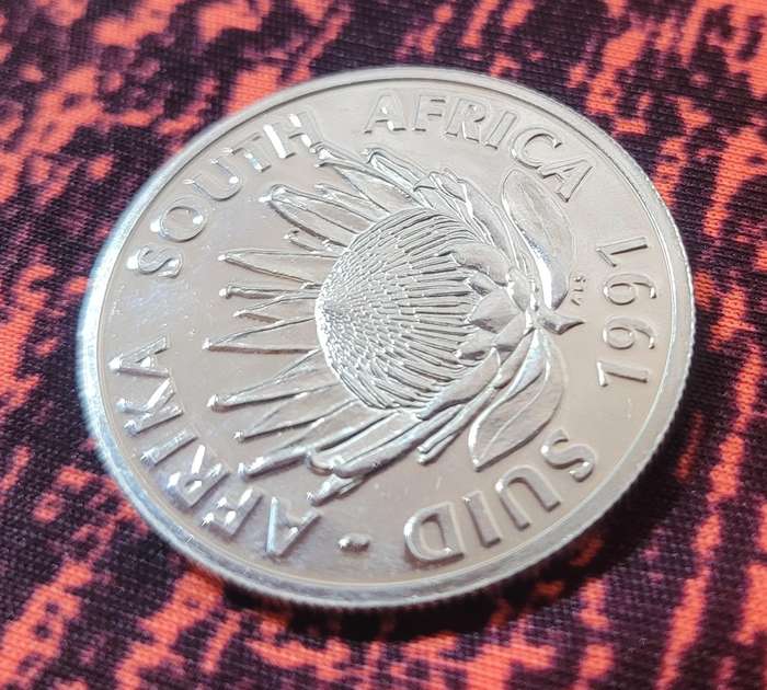 1991 SA 1 Rand - Nursing Centennial Commemorative Coin - Proof