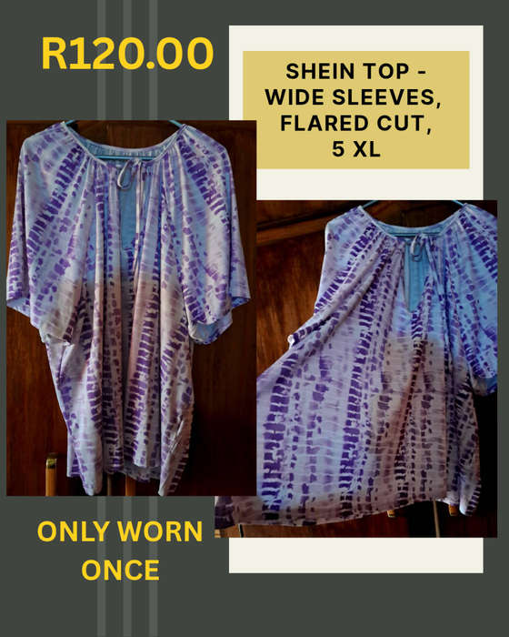 Plus Size Purple Printed Top
