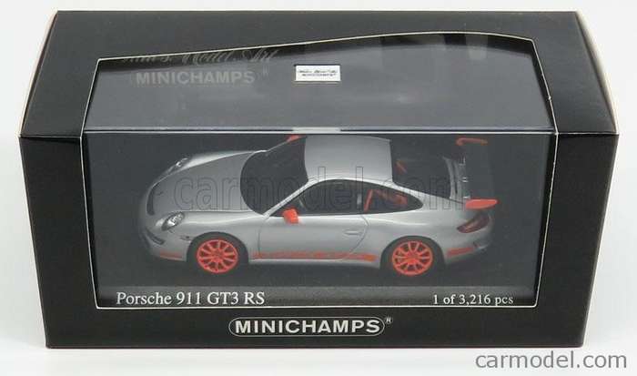 Porsche 911 (997) GT3 RS - 2006 - Artic Silver/Orange - Ltd to 3216 pcs