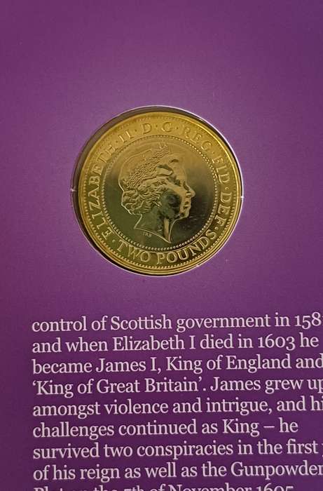 2011, King James Bible 2 pound Brilliant Uncirculated Coin