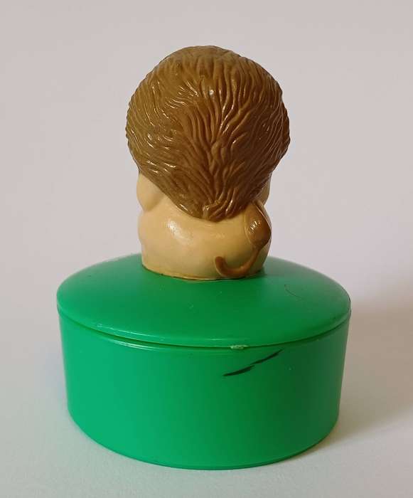 Vintage Russ Berrie Tiny Treasures Lion Trinket Lidded Box.