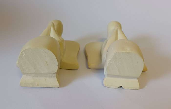 Hand-Carved Soapstone Praying Angel Figurines (Set of 2) - Made in Africa
