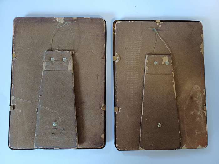Vintage Hollywood Regency Brass Picture Frames - Set of 2