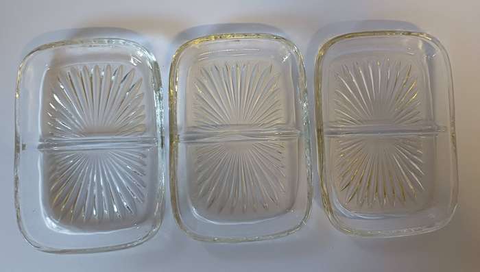 Vintage Silver Plated Serving Tray with Glass Inserts - L'argenterie, Made in Hong Kong